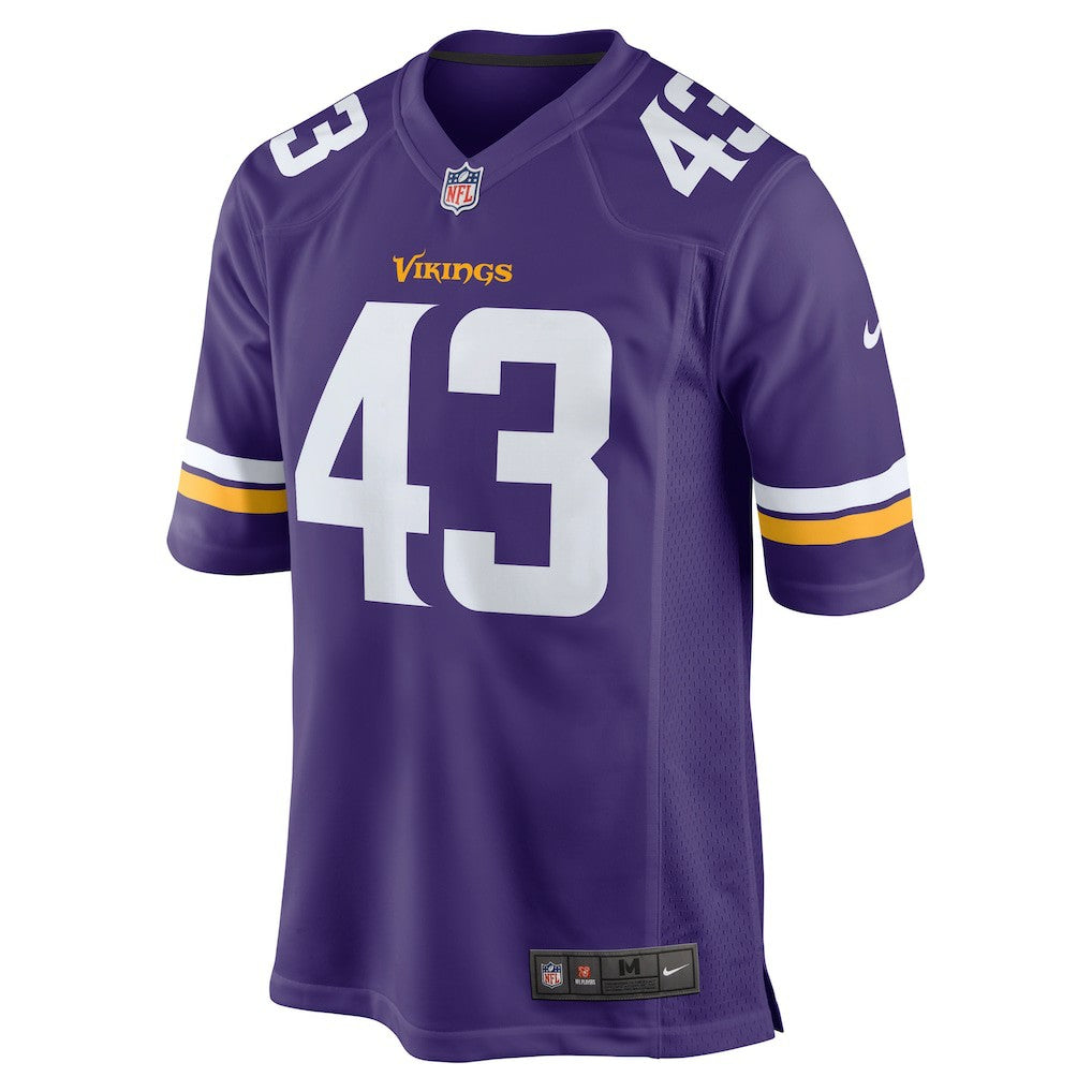 Andrew Van Ginkel Minnesota Vikings Team Game Jersey - Purple