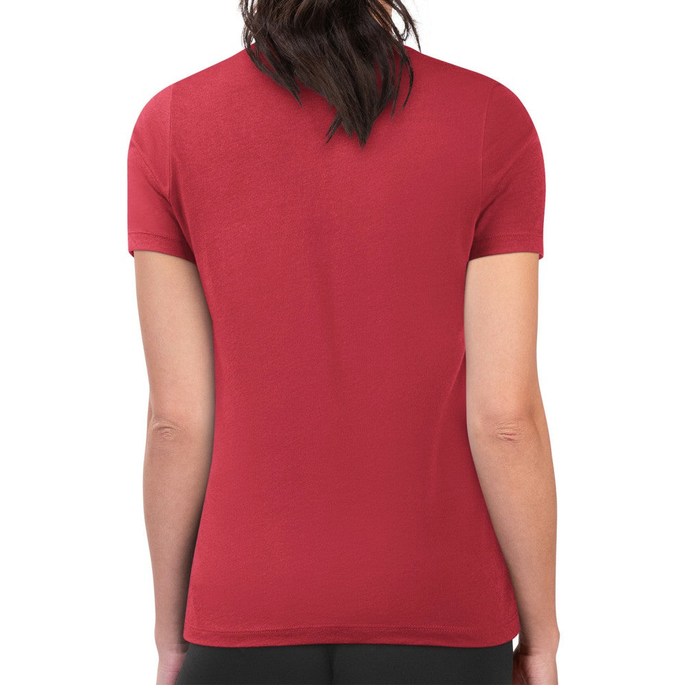 Cincinnati Reds G-III 4Her by Carl Banks Women's Super-Slim Fit Lightweight Collage Team Graphic Crew Neck T-Shirt Red