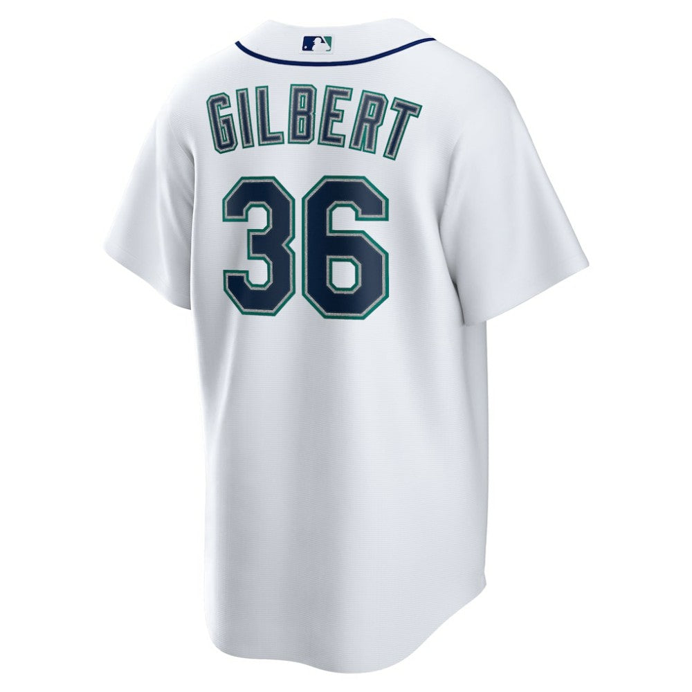 Logan Gilbert Seattle Mariners Home Replica Jersey White | Nike