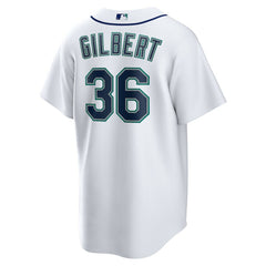 Logan Gilbert Seattle Mariners Home Replica Jersey White | Nike