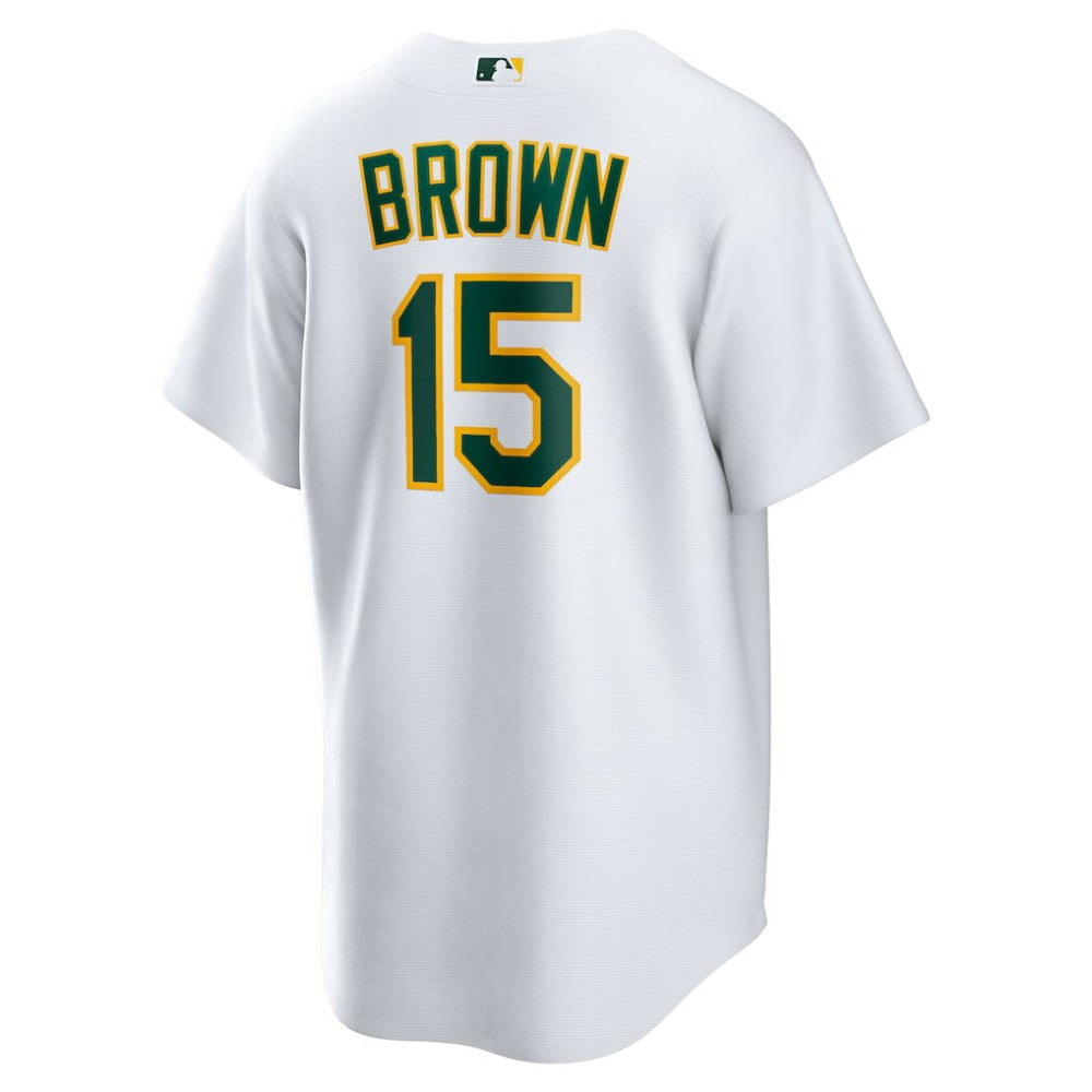Seth Brown Athletics Home Replica Jersey - White