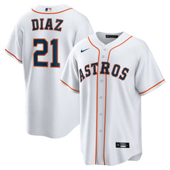 Yainer Diaz Houston Astros Home Replica Jersey White | Nike
