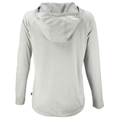 Cincinnati Reds Cutter & Buck Women's Cooperstown Collection Coastline Epic Comfort Eco Recycled Hoodie Raglan Long Sleeve T-Shirt Gray