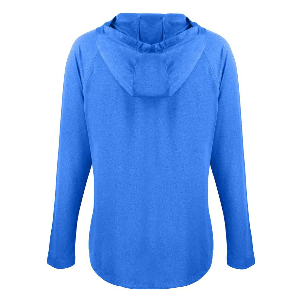 Los Angeles Dodgers Cutter & Buck Women's Cooperstown Collection Coastline Epic Comfort Eco Recycled Hoodie Raglan Long Sleeve T-Shirt Royal