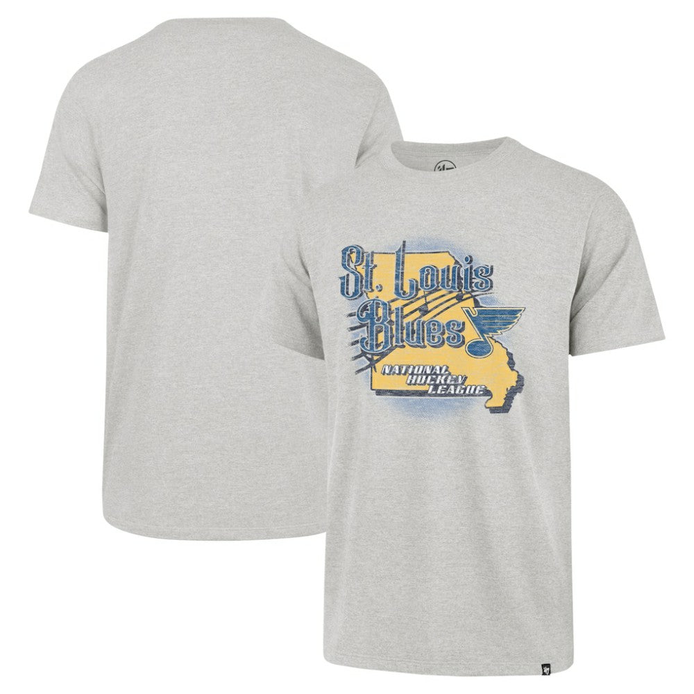 St. Louis Blues '47 Regional Localized Franklin T-Shirt Gray