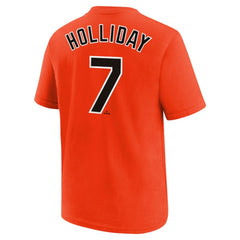 Jackson Holliday Baltimore Orioles Youth Name & Number T-Shirt Orange | Nike