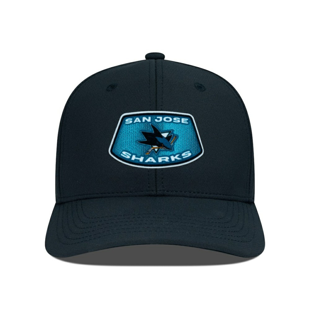 San Jose Sharks Levelwear Rise Skylight Flex Hat Black