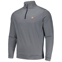 Houston Astros Peter Millar Perth Sugar Stripe Performance Quarter-Zip Top Navy