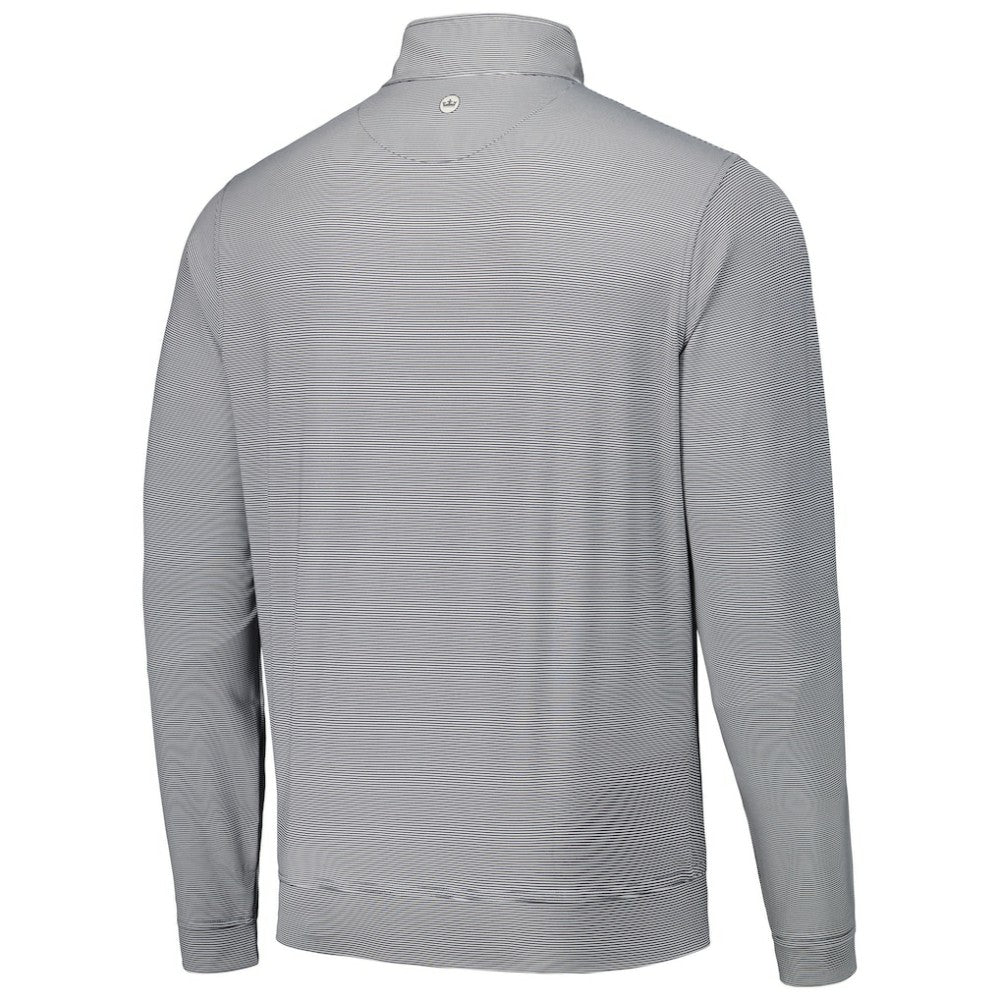 San Diego Padres Peter Millar Perth Sugar Stripe Performance Quarter-Zip Top Black