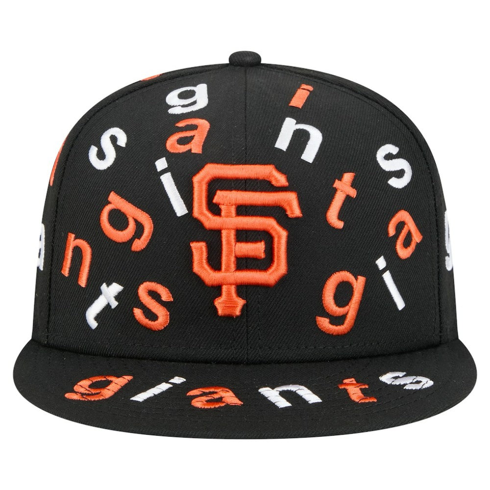 San Francisco Giants Team Confetti 59FIFTY Fitted Hat Black | New Era