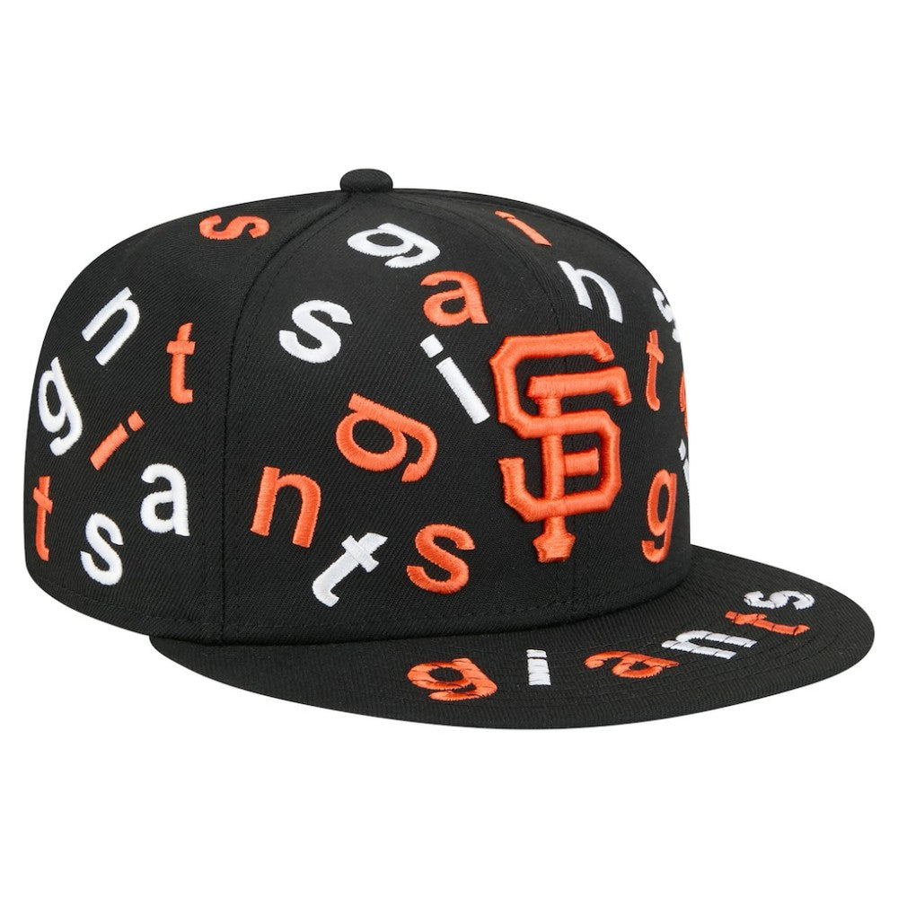 San Francisco Giants Team Confetti 59FIFTY Fitted Hat Black | New Era