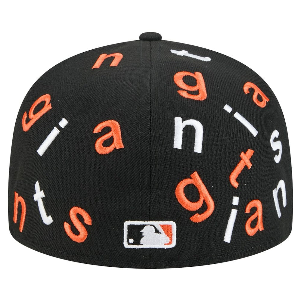 San Francisco Giants Team Confetti 59FIFTY Fitted Hat Black | New Era