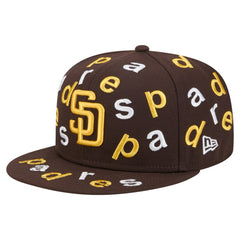San Diego Padres Team Confetti 59FIFTY Fitted Hat Brown | New Era
