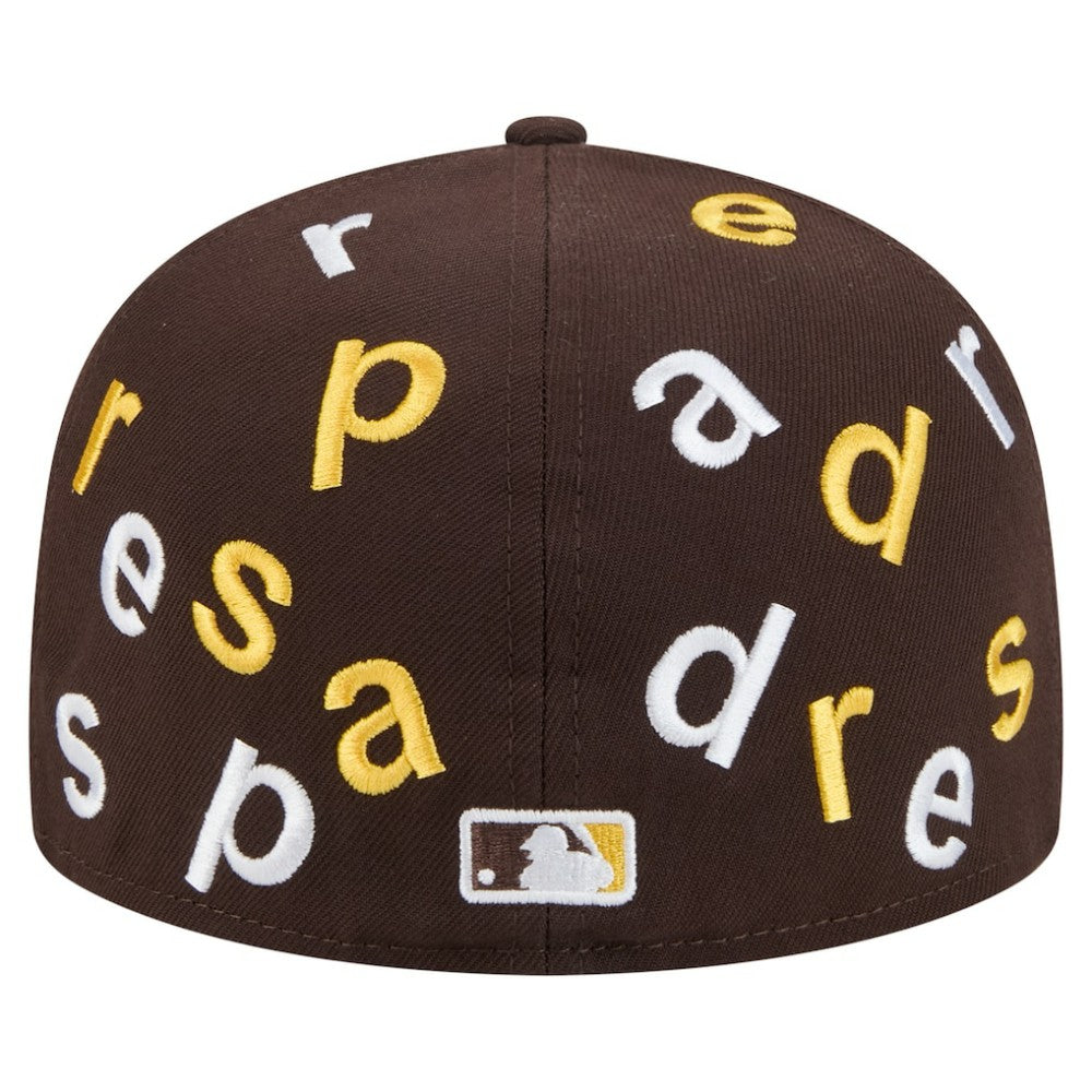 San Diego Padres Team Confetti 59FIFTY Fitted Hat Brown | New Era