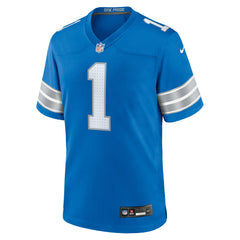 Number 1 Dad Detroit Lions Game Jersey - Blue