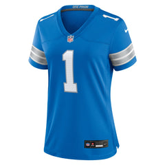 Number 1 Mom Detroit Lions Game Jersey - Blue