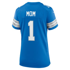 Number 1 Mom Detroit Lions Game Jersey - Blue