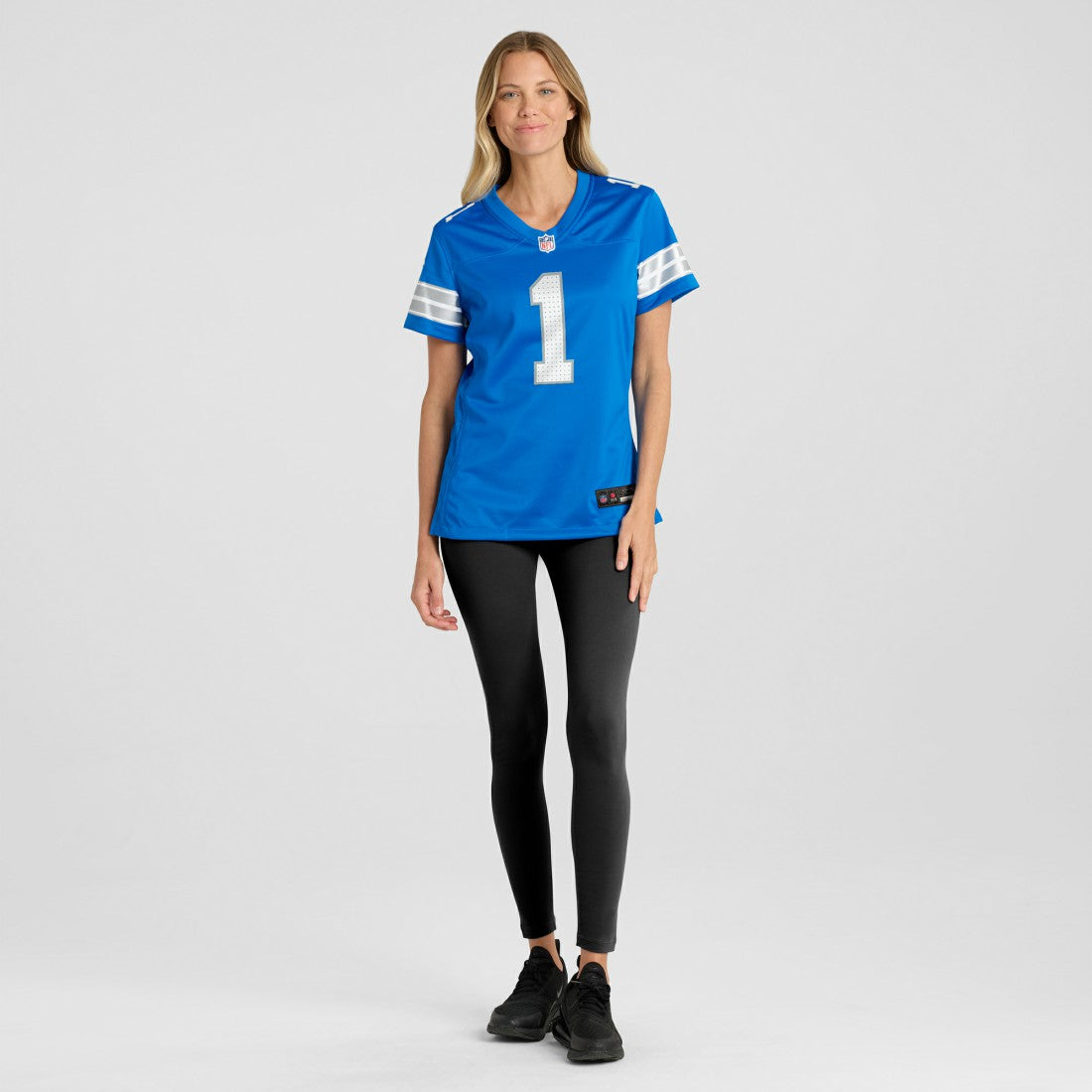 Number 1 Mom Detroit Lions Game Jersey - Blue
