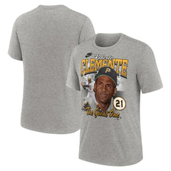 Roberto Clemente Pittsburgh Pirates Cooperstown Collection Player Local T-Shirt Heather Gray | Nike