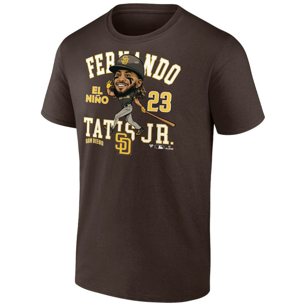Fernando Tatis Jr. San Diego Padres Hometown Caricature T-Shirt Brown