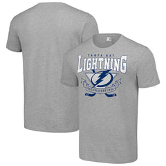 Tampa Bay Lightning Starter Team Logo Graphic T-Shirt Heather Gray