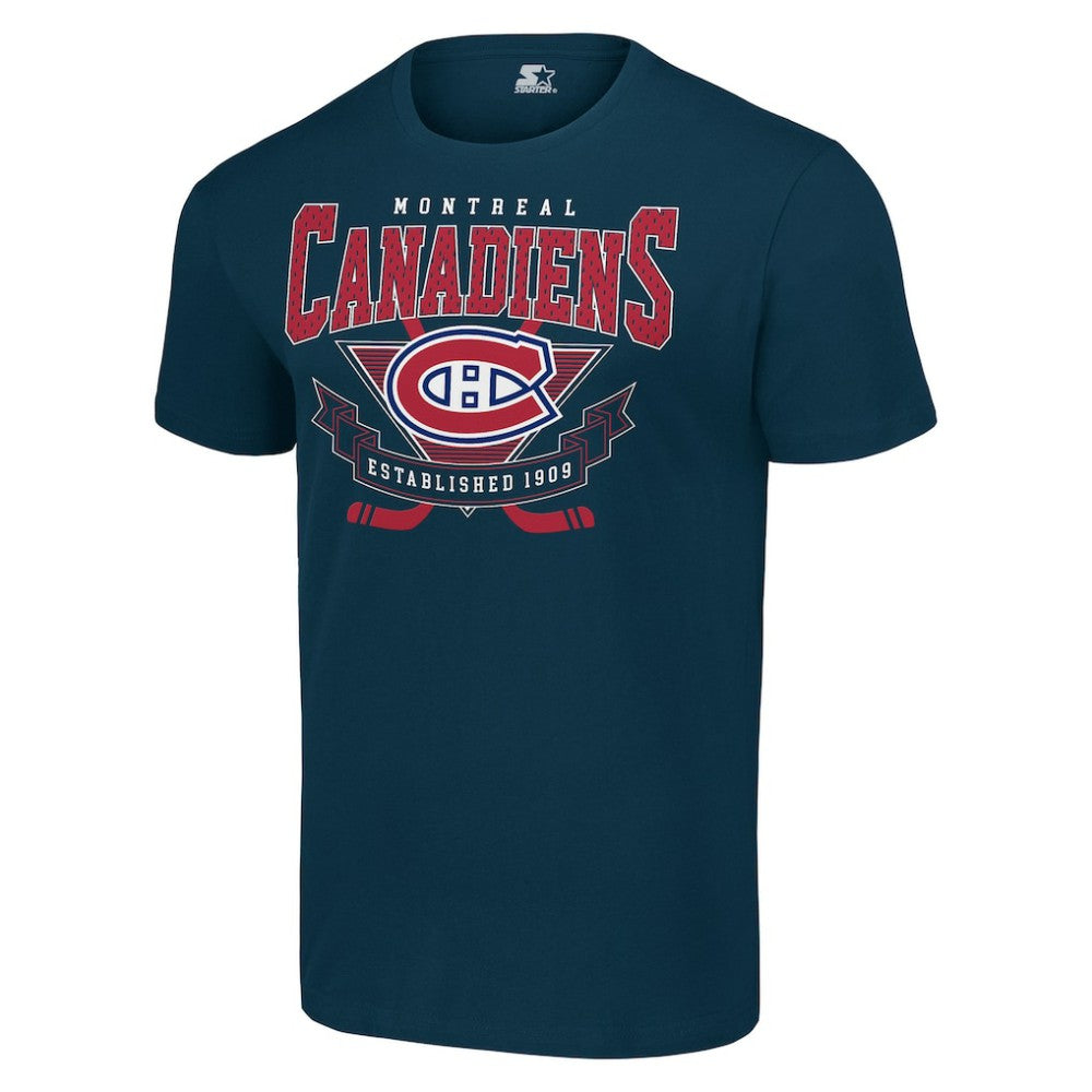 Montreal Canadiens Starter Team Logo Graphic T-Shirt Navy
