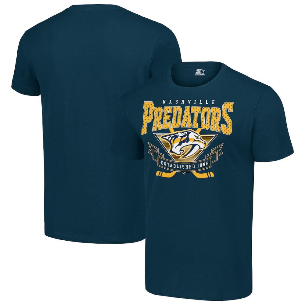 Nashville Predators Starter Team Logo Graphic T-Shirt Navy