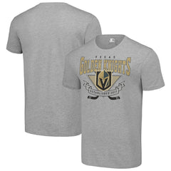 Vegas Golden Knights Starter Team Logo Graphic T-Shirt Heather Gray