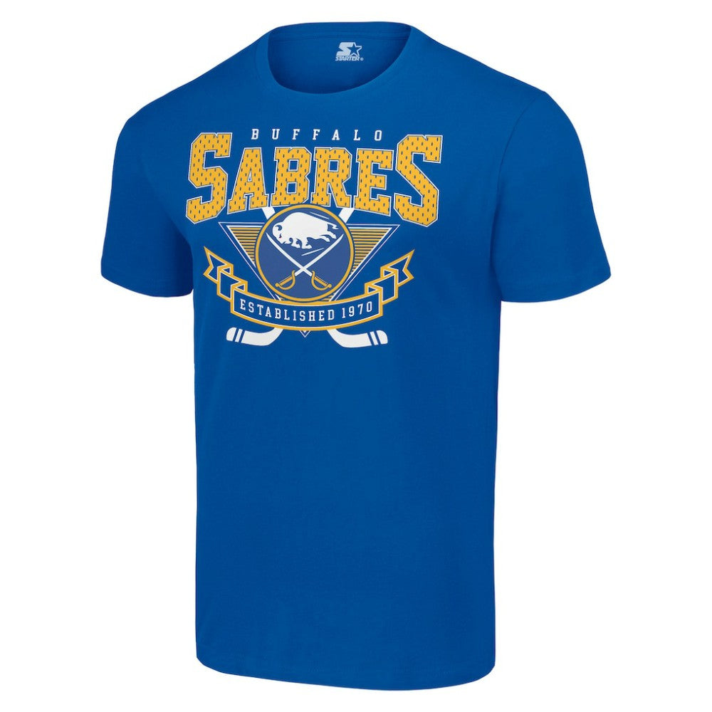 Buffalo Sabres Starter Team Logo Graphic T-Shirt Royal