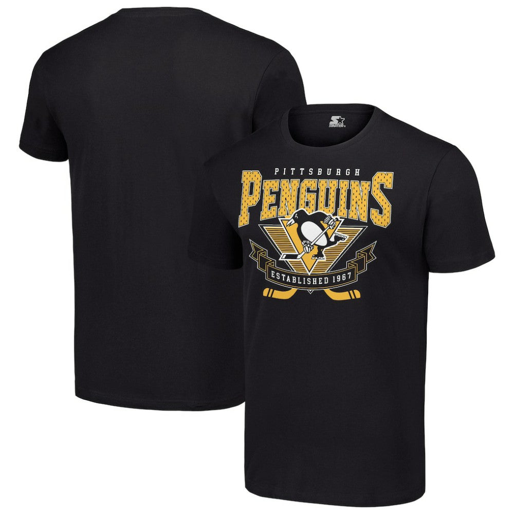 Pittsburgh Penguins Starter Team Logo Graphic T-Shirt Black