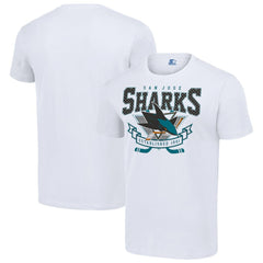 San Jose Sharks Starter Team Logo Graphic T-Shirt White