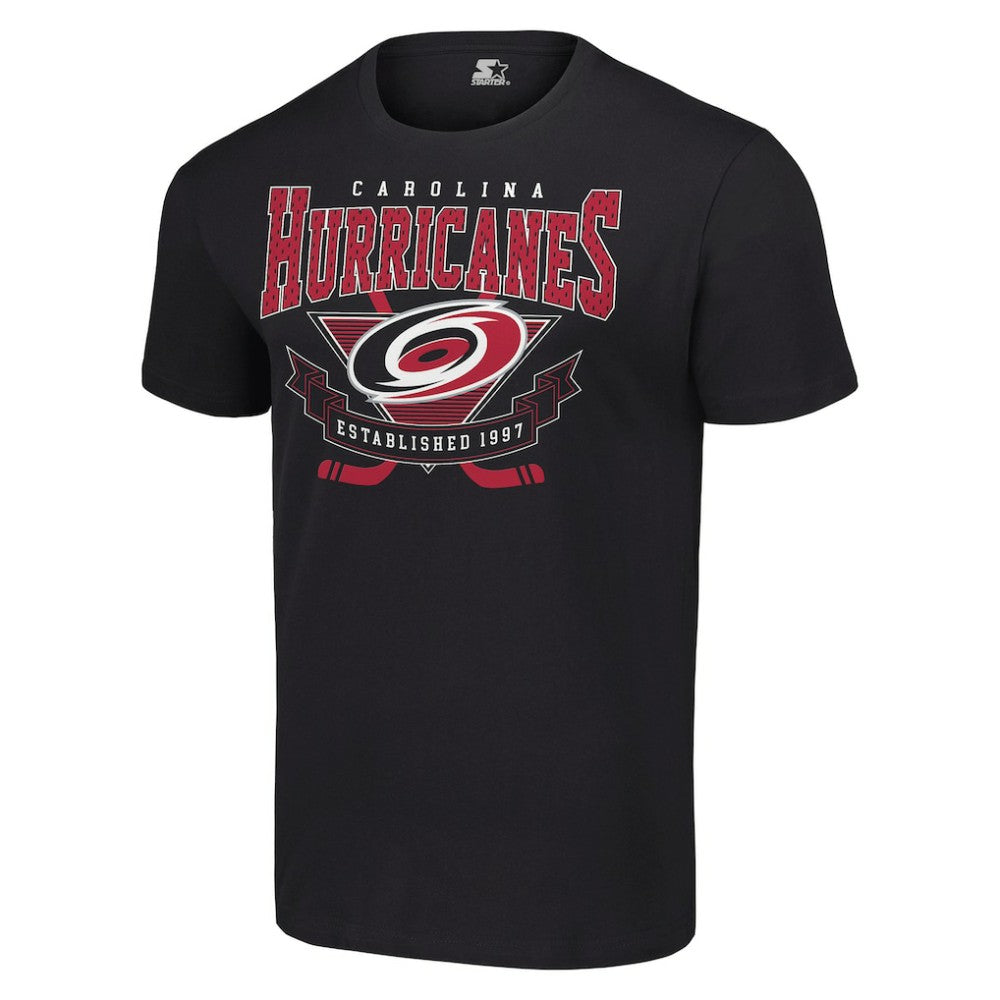 Carolina Hurricanes Starter Team Logo Graphic T-Shirt Black