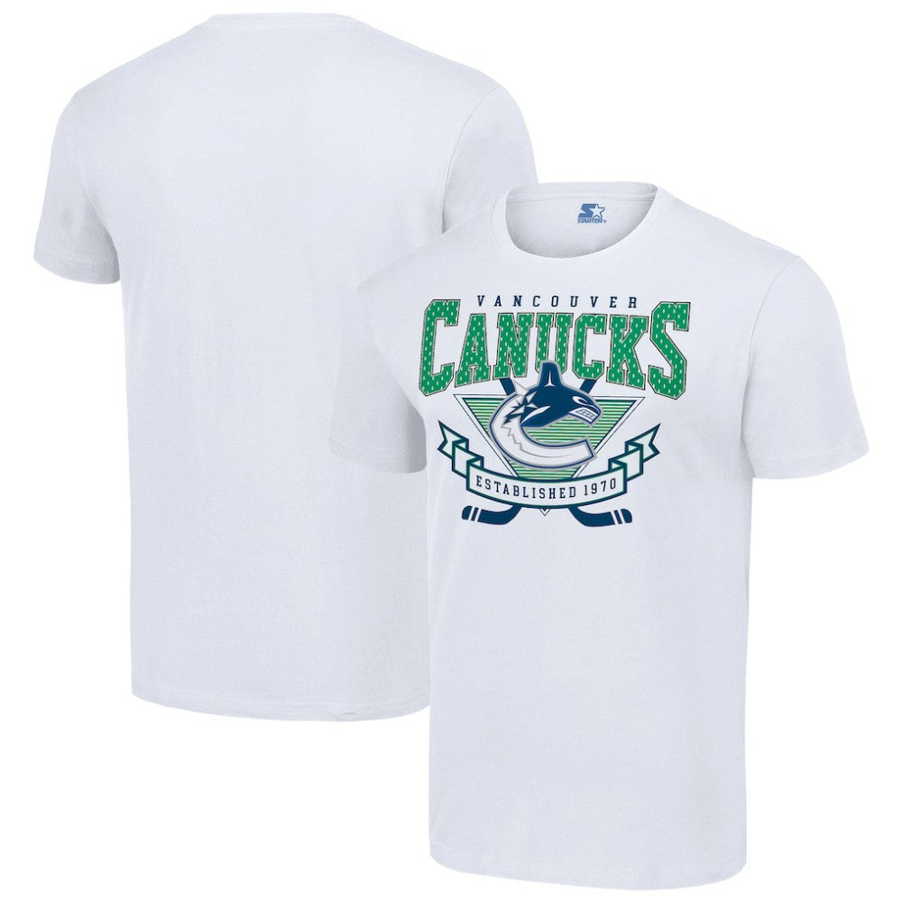 Vancouver Canucks Starter Team Logo Graphic T-Shirt White