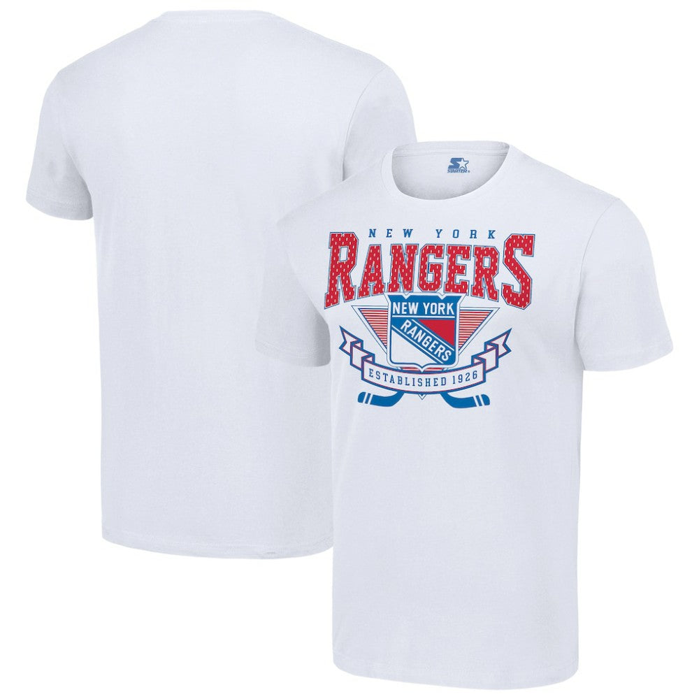 New York Rangers Starter Team Logo Graphic T-Shirt White