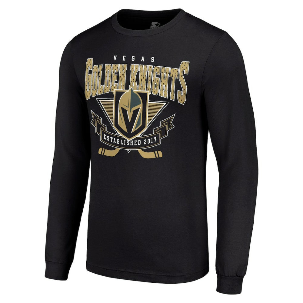 Vegas Golden Knights Starter Team Logo Graphic Long Sleeve T-Shirt Black