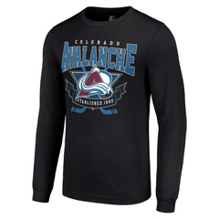 Colorado Avalanche Starter Team Logo Graphic Long Sleeve T-Shirt Black
