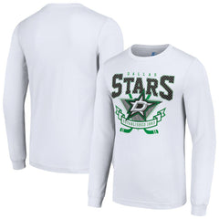 Dallas Stars Starter Team Logo Graphic Long Sleeve T-Shirt White