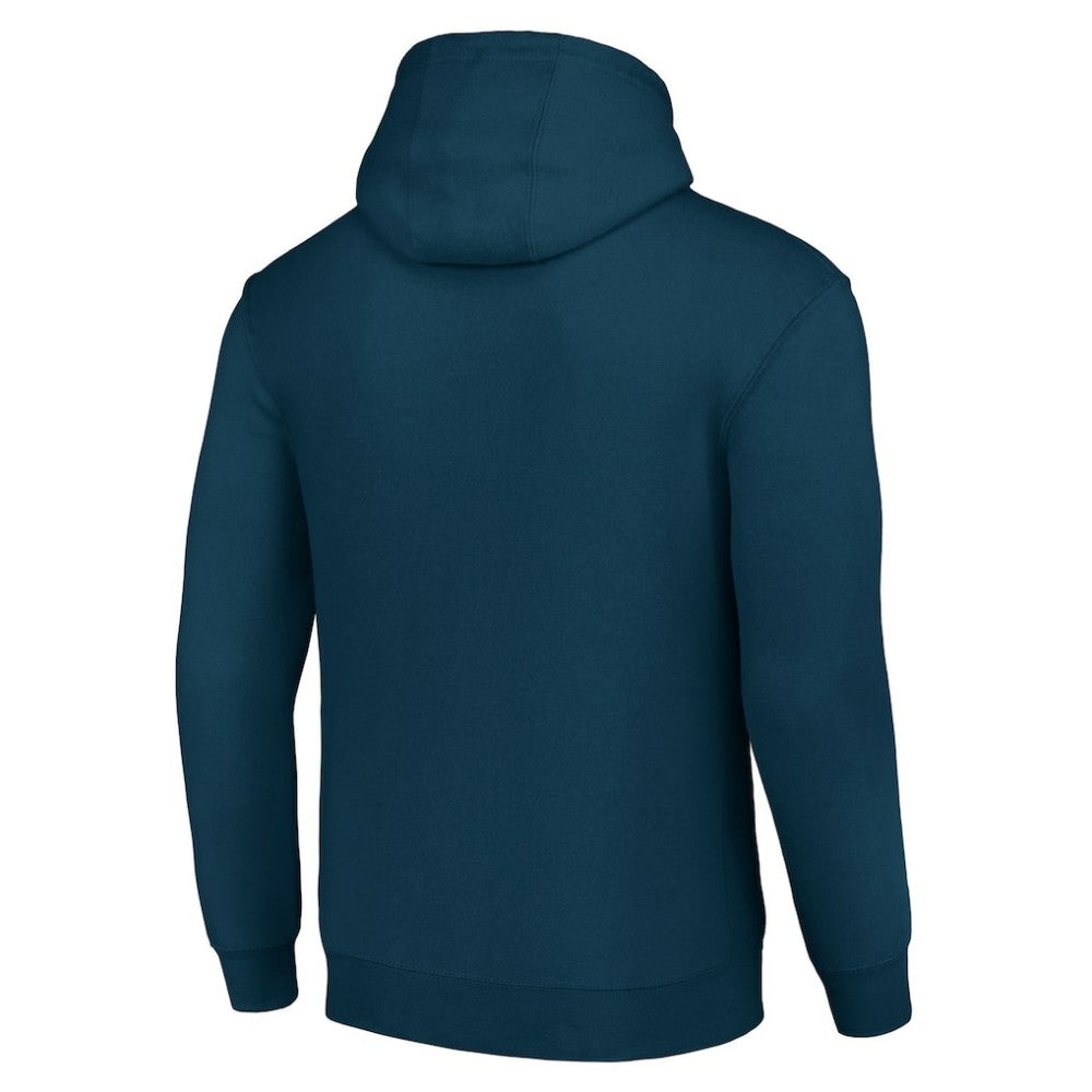Columbus Blue Jackets Starter Team Logo Graphic Fleece Tri-Blend Pullover Hoodie Navy