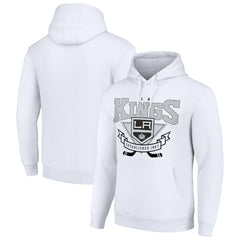 Los Angeles Kings Starter Team Logo Graphic Fleece Tri-Blend Pullover Hoodie White