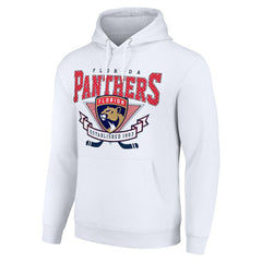 Florida Panthers Starter ‘80s Inspired Team Logo Graphic Pullover Hoodie White