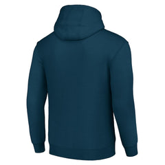 Winnipeg Jets Starter Team Logo Graphic Fleece Tri-Blend Pullover Hoodie Navy