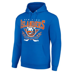 New York Islanders Starter Team Logo Graphic Fleece Tri-Blend Pullover Hoodie Royal