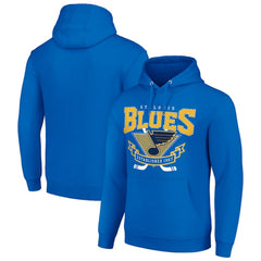 St. Louis Blues Starter Team Logo Graphic Fleece Tri-Blend Pullover Hoodie Blue