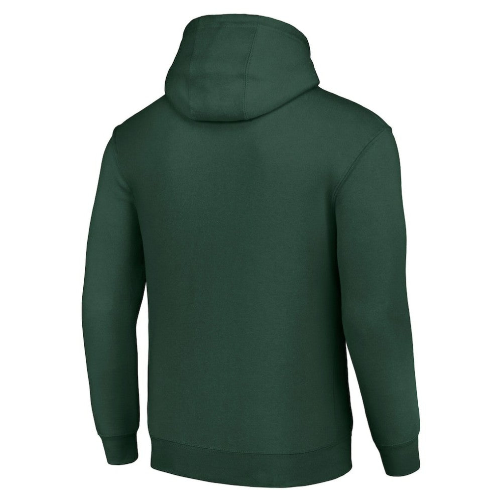 Dallas Stars Starter Team Logo Graphic Fleece Tri-Blend Pullover Hoodie Olive