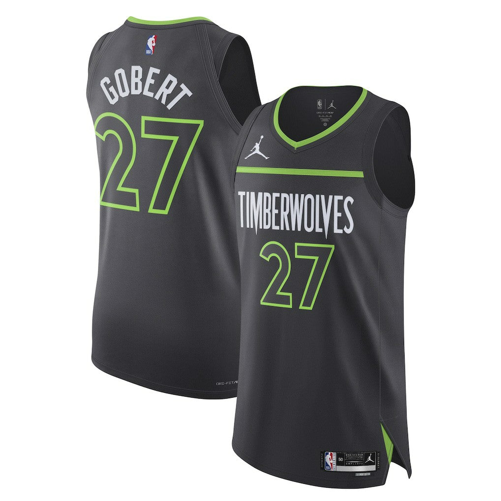 Rudy Gobert Minnesota Timberwolves Jordan Brand Authentic Jersey - Statement Edition - Anthracite on sale