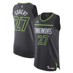 Rudy Gobert Minnesota Timberwolves Jordan Brand Authentic Jersey - Statement Edition - Anthracite on sale