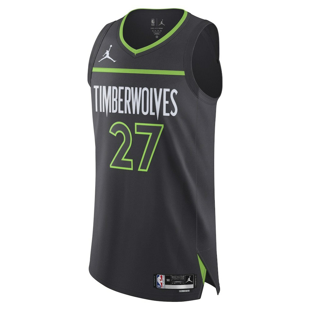 Rudy Gobert Minnesota Timberwolves Jordan Brand Authentic Jersey - Statement Edition - Anthracite on sale