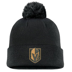 Vegas Golden Knights Fanatics Military Appreciation Cuffed Knit Hat with Pom Black