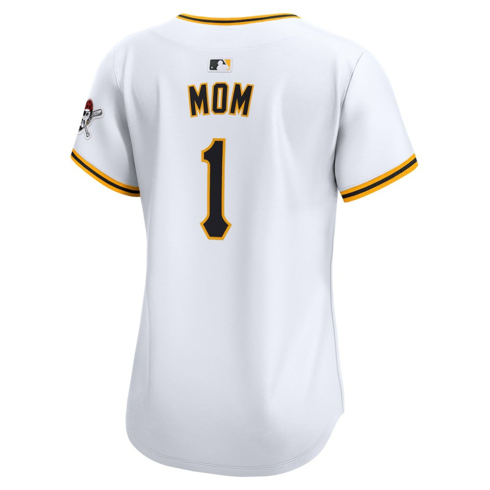 Pittsburgh Pirates Women's #1 Mom Home Limited Jersey White | Nike