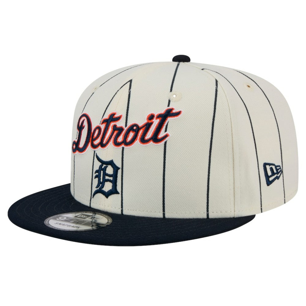 Detroit Tigers Jersey Pinstripe 9FIFTY Snapback Hat White | New Era